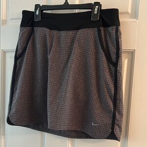 Nike Black and Gray Skater Skirt
